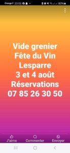 Le vide Grenier sur le site de la Tour de l'Honneur